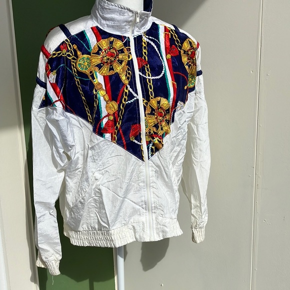 Vintage 80s 90s Nautical Windbreaker - Picture 1 of 7